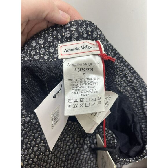 ALEXANDER MCQUEEN 'DOTS SKULL' Mens SWIMWEAR Size Small Designer Swim Trunks - Picture 6 of 9